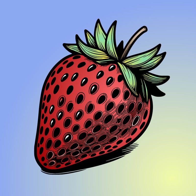 realstic strawberry