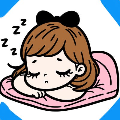 sleepy girl