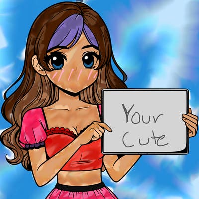 realistic pretty girl holding blank sign