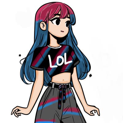 girl in a cute crop top