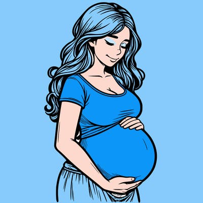 woman heavily pregnant realistic