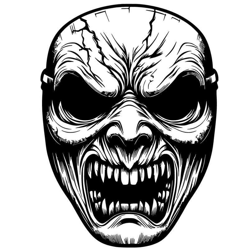 realistic scary halloween mask