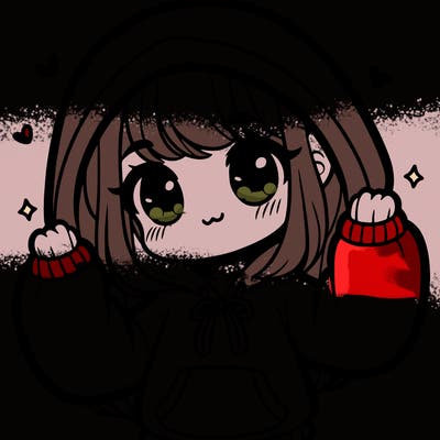 girl in a large cute hoodie