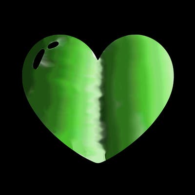 a blank heart