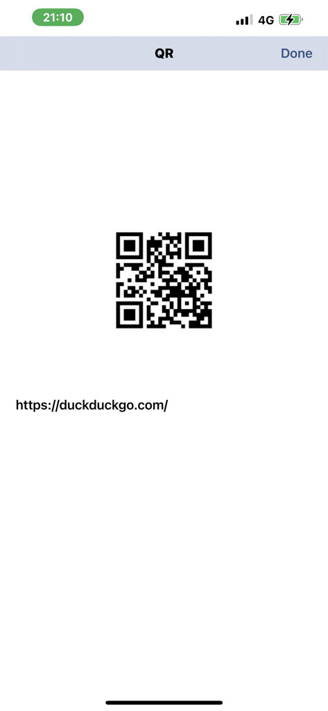 Zoomer 웹 브라우저에서 콘텐츠를 공유하기 위한 QR 코드 및 웹사이트 링크입니다.