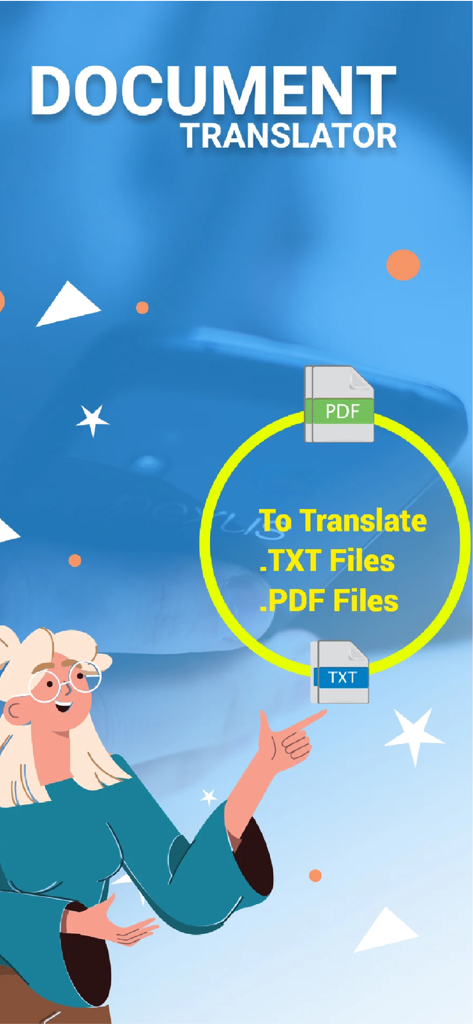 Speak and Translate Languages - Función de traductor de documentos para archivos PDF y TXT