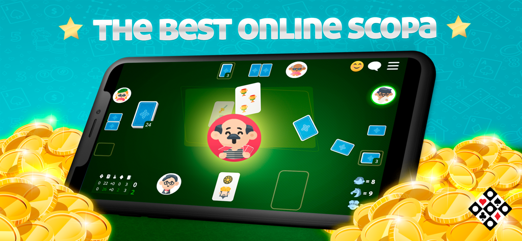 Il miglior gioco di carte online Scopa su uno smartphone