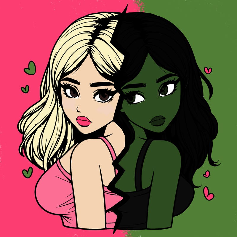 realistic girl split