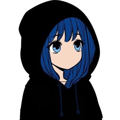 girl in a hoodie