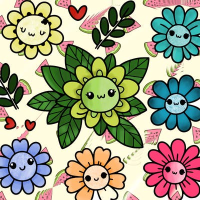 cute flower patterns