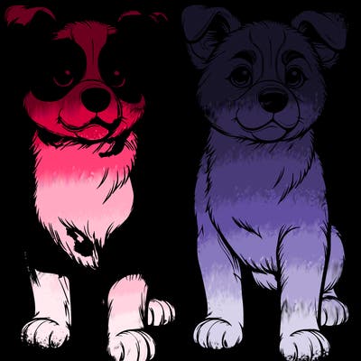 a realistic dog with no background