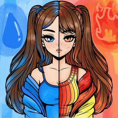 realistic girl split