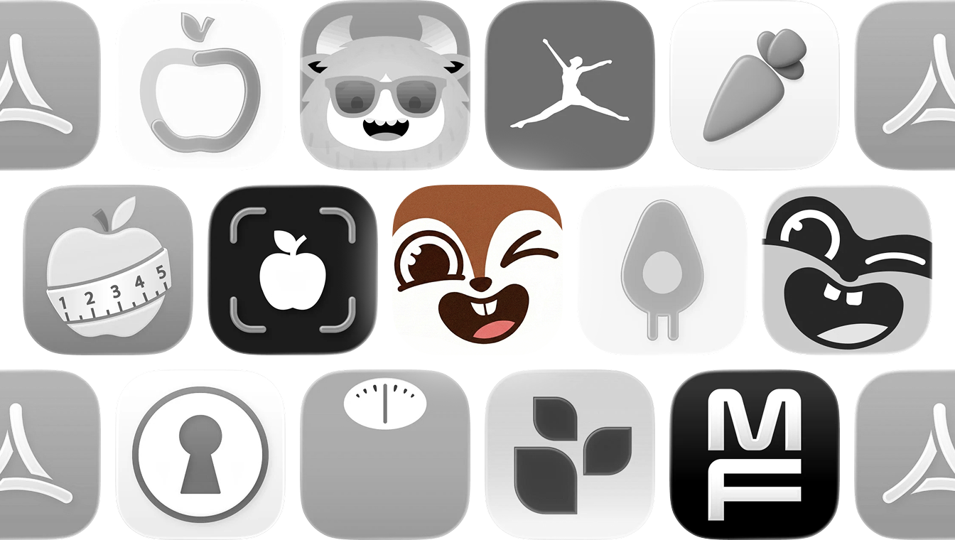 App Store competitive app icons wall