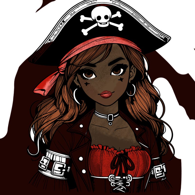 realistic pirate girl