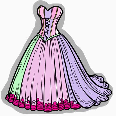 wedding dress-corset and a long and flowy skirt