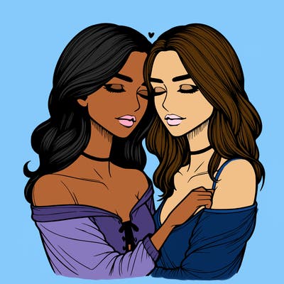 realistic girls in love