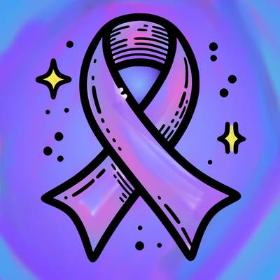 ribbon symbol of national breast cancer awareness month
