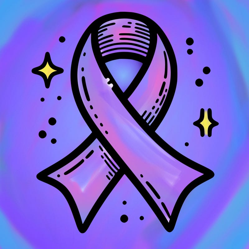 ribbon symbol of national breast cancer awareness month