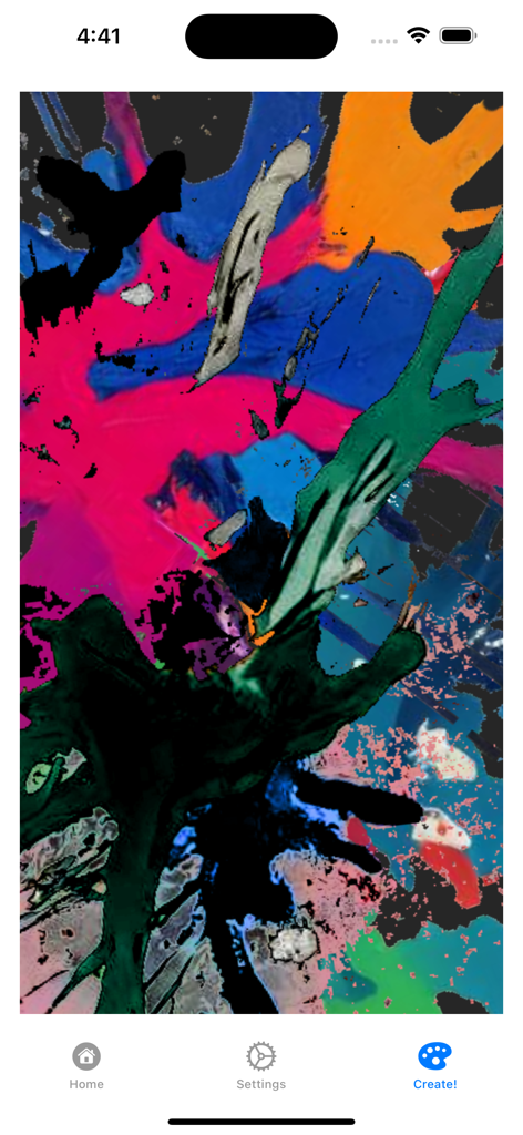 Paint By Splat! - A colorful abstract digital painting with vibrant paint splats