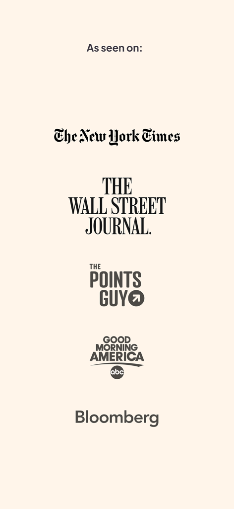 Aplicación de viajes de recompensa Roame mencionada en The New York Times, Wall Street Journal y Bloomberg