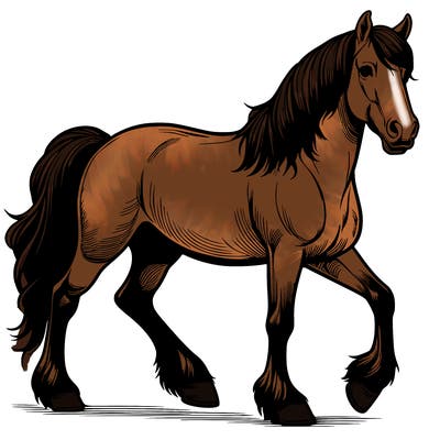 realistic horse
