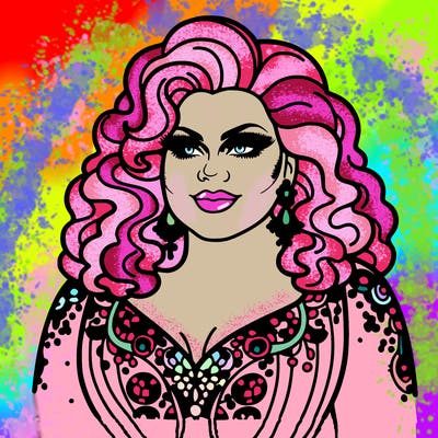 realistic plus size drag queen