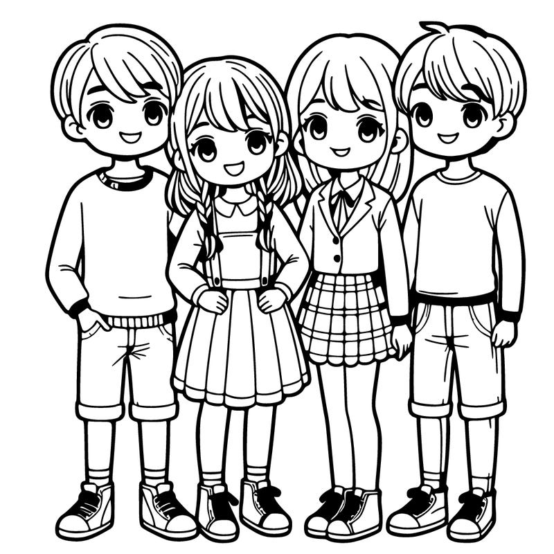 a group of three with two girls and one boy