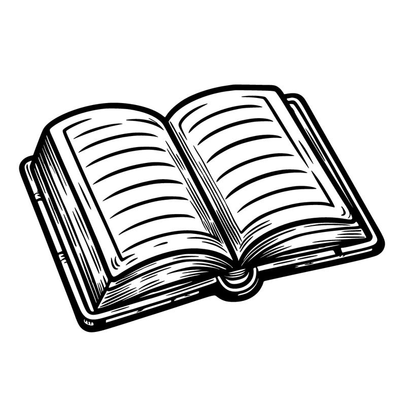 simple open book
