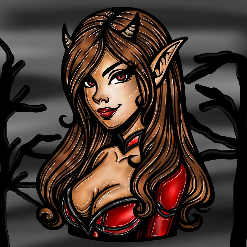 realistic female devil