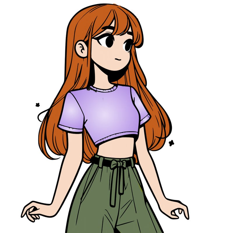 girl in a cute crop top