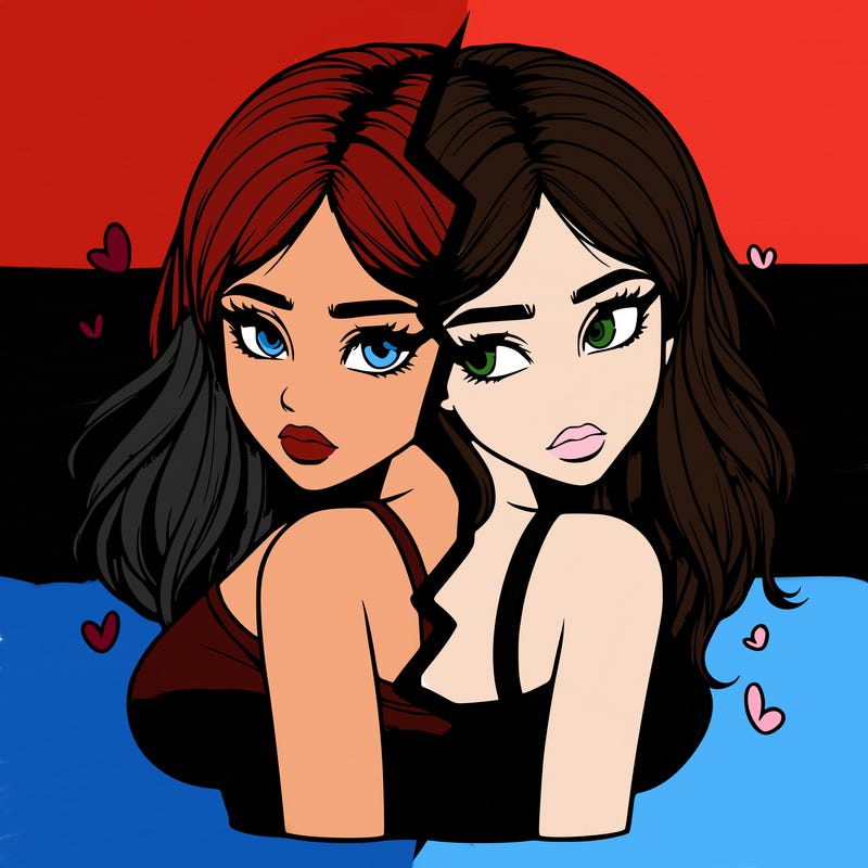 realistic girl split