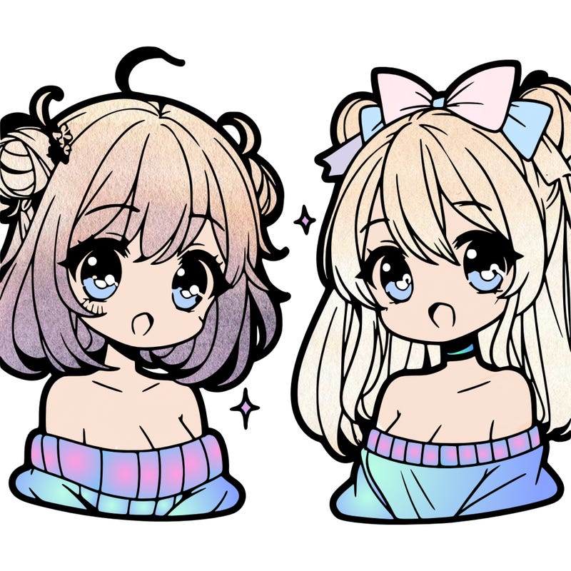 cute anime girls with cute hair styles