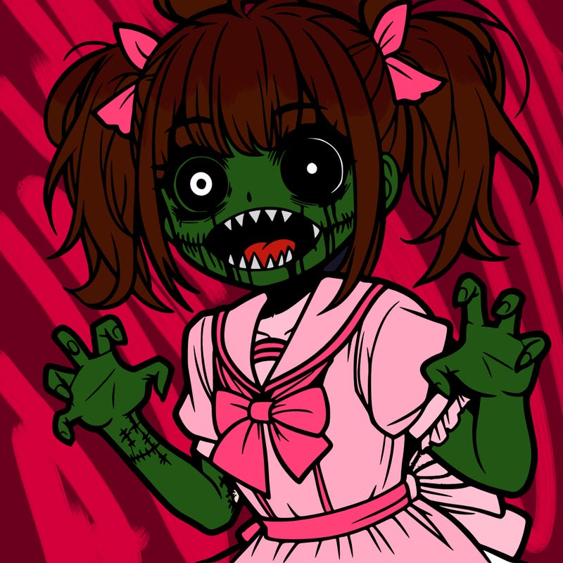 scary anime girl