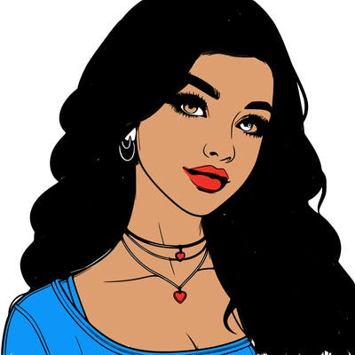 detailed realistic girl