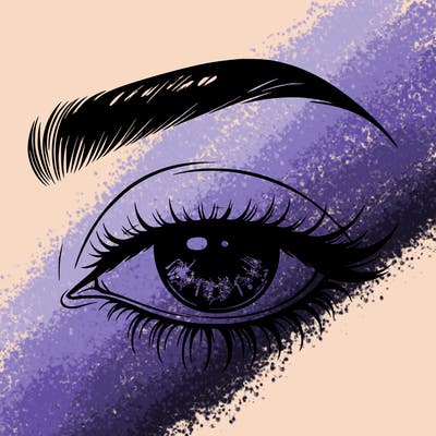 eye closed realistic