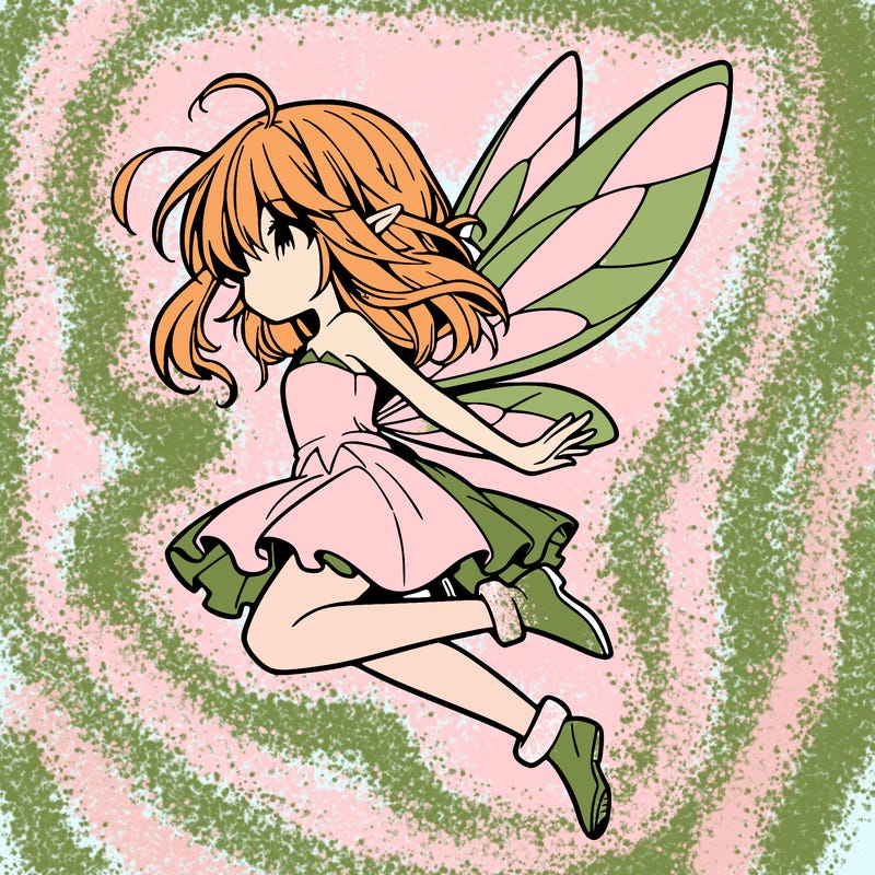 manga fairy flying