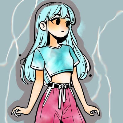 girl in a cute crop top