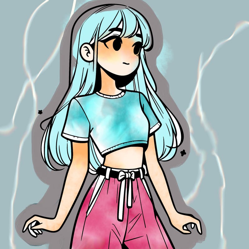 girl in a cute crop top