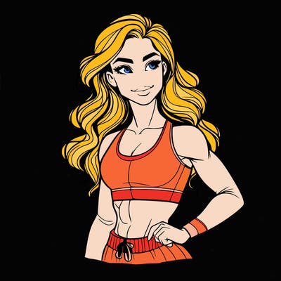 gorgeous girl with good body