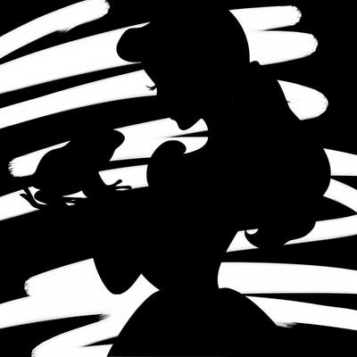 a shadow of a princess holding a frog realistic