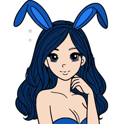 woman with bunny ears