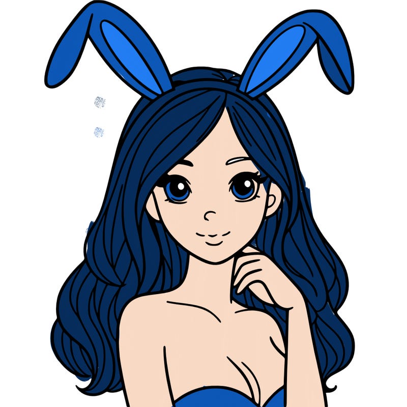 woman with bunny ears