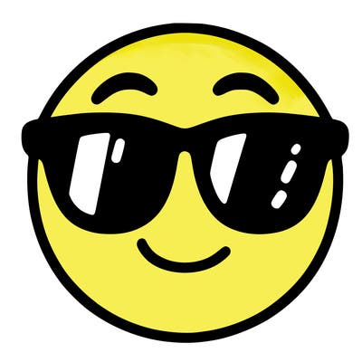 emoji with sunglasses