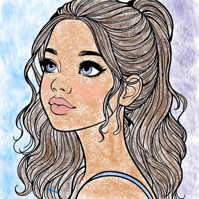 beautiful realistic girl