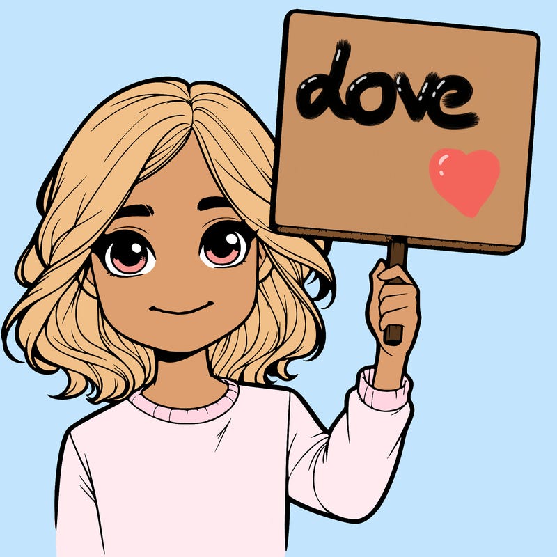 realistic girl holding up a sign