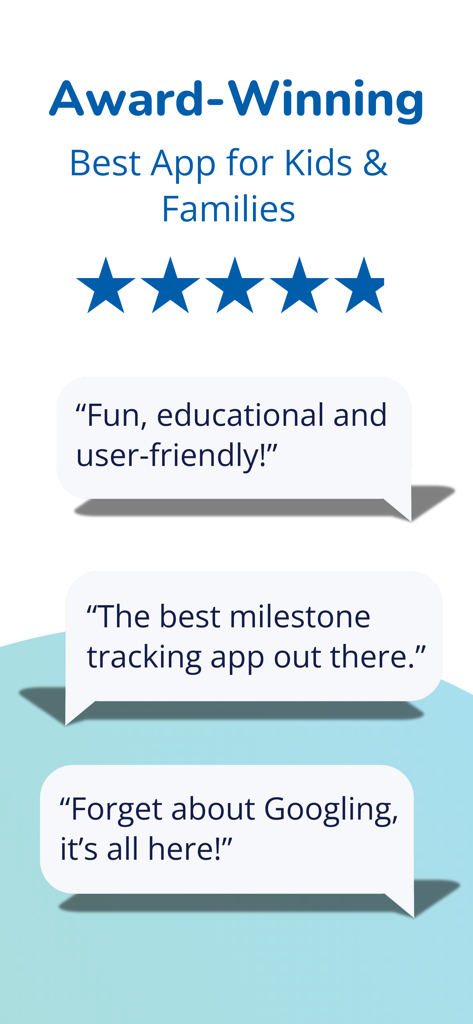 Pathways.org Baby Milestones - Award winning baby milestone app with five star rating and user testimonials