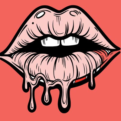 lips that look realistic and drip