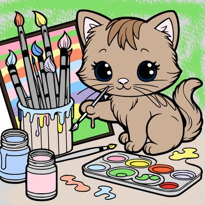 painting kittens