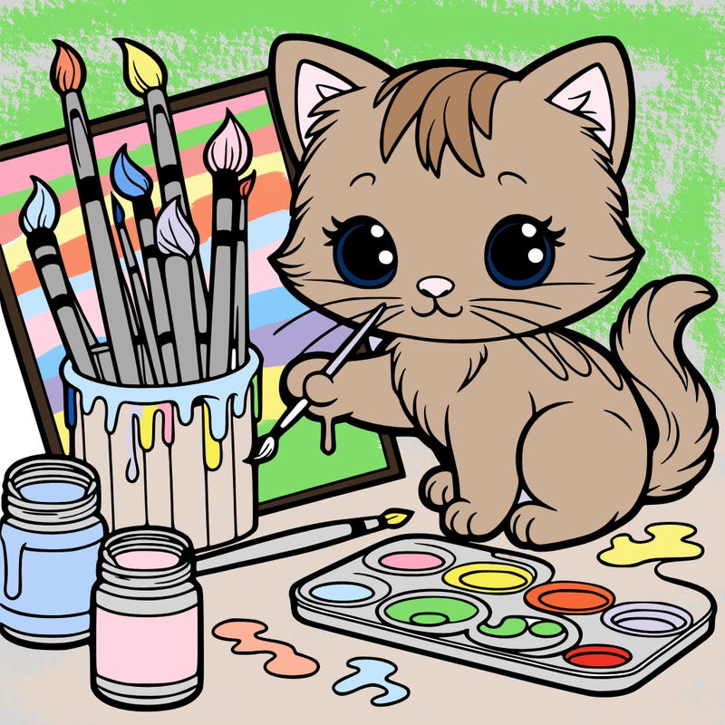 painting kittens
