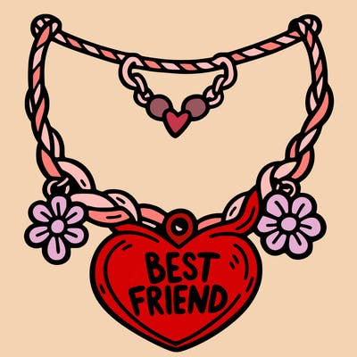 best friend necklace